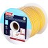 Door seal tesamoll® profile D, 9 mm, brown, 100 m