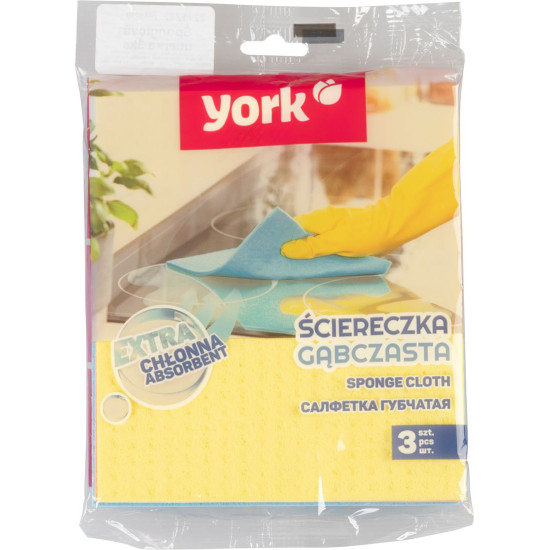 Käsnlapp York 024010, Rootsi švamm, 17x15 cm, bal. 3 tk