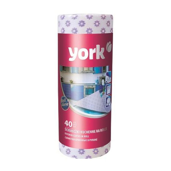 Dish-cloth York 021100, 25x40 cm, roll 40 pcs Dish-cloth York 021100, 25x40 cm, roll 40 pcs