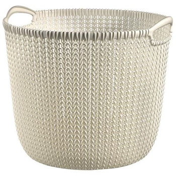 Pesukorv Curver® KNIT 3673 30L, valge, 40x39x33 cm Pesukorv Curver® KNIT 3673 30L, valge, 40x39x33 cm