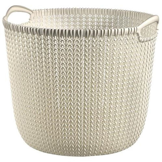Корзина для белья сurver® KNIT 3673 30л, белая, 40x39x33 см Корзина для белья сurver® KNIT 3673 30л, белая, 40x39x33 см