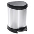 Curver® DECO BIN 05L, hõbedane/must