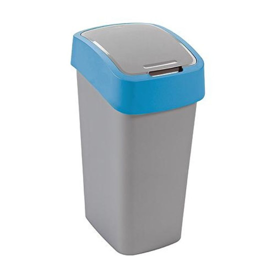 Curver® FLIP BIN 10L, hall-hõbe/sinine