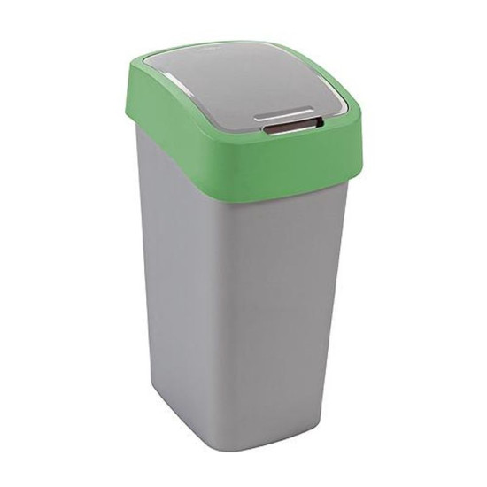 Curver® FLIP BIN 25L, hall-hõbe/roheline Curver® FLIP BIN 25L, hall-hõbe/roheline