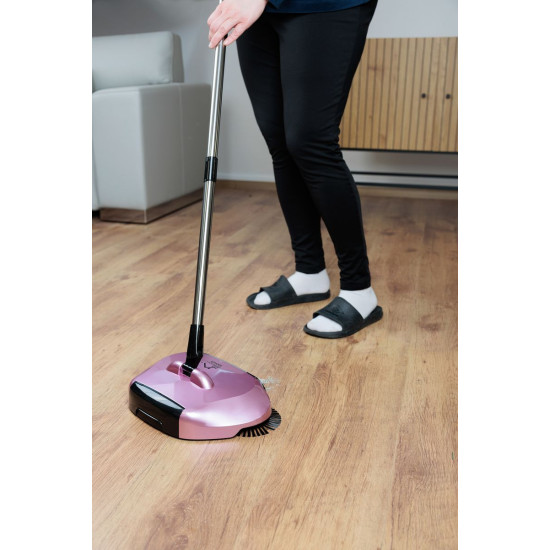 Hand propelled sweeper Sandy EF1 chromiun/pink
