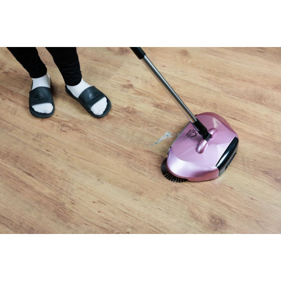 Hand propelled sweeper Sandy EF1 chromiun/pink