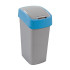 Curver® FLIP BIN 25L, hall-hõbe/sinine