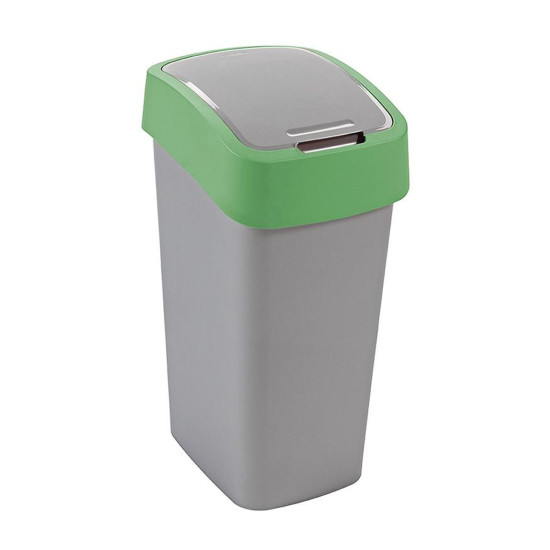 Curver® FLIP BIN 50L, hall-hõbe/roheline