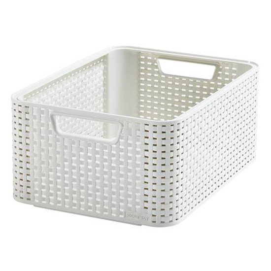 Pesukorv Curver® STYLE M, valkjas, 38x29x17 cm
