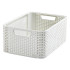 Pesukorv Curver® STYLE M, valkjas, 38x29x17 cm