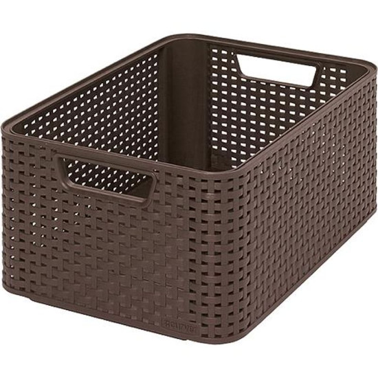 Laundry basket Curver® STYLE M, Off Dark brown, 38x29x17 cm Laundry basket Curver® STYLE M, Off Dark brown, 38x29x17 cm
