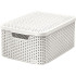 Ящик для белья сurver® STYLE M LID, белая, 38x29x17 см, с крышкой