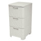 Kummut Curver® STYLE 3x sahtlit, kreem, 33x60x38 cm