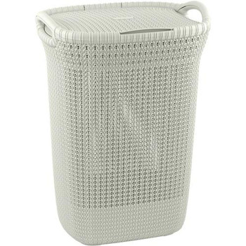 Pesukorv Curver® KNIT 3676 57L, valge, 45x61x34 cm Pesukorv Curver® KNIT 3676 57L, valge, 45x61x34 cm