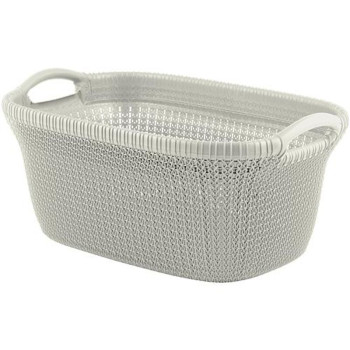 Pesukorv Curver® KNIT 3677 40L, valge, 60x27x39 cm Pesukorv Curver® KNIT 3677 40L, valge, 60x27x39 cm