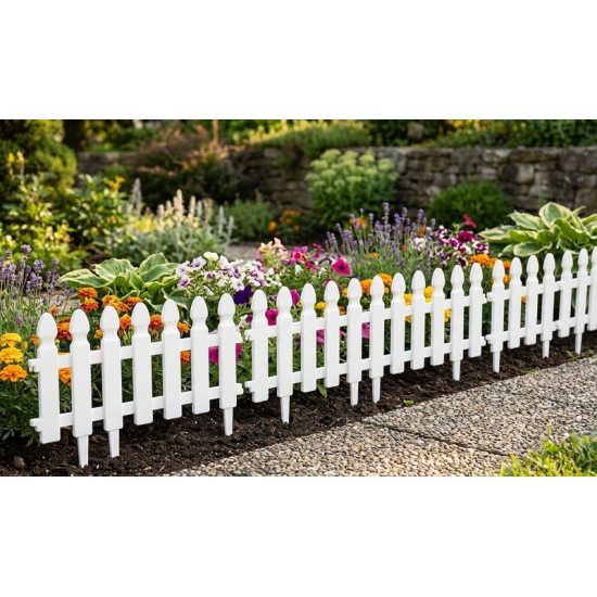 Garden fence Strend Pro F7052, 50x30 cm, 4 pcs, plastic
