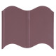 Grass hem LE799, brown, 120 mm, plastic, 32 pcs, 5.1 m