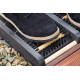 Doormat GECO WMN.1, in front of the door, 36x26.5x5.5 cm, wood, shoe scraper