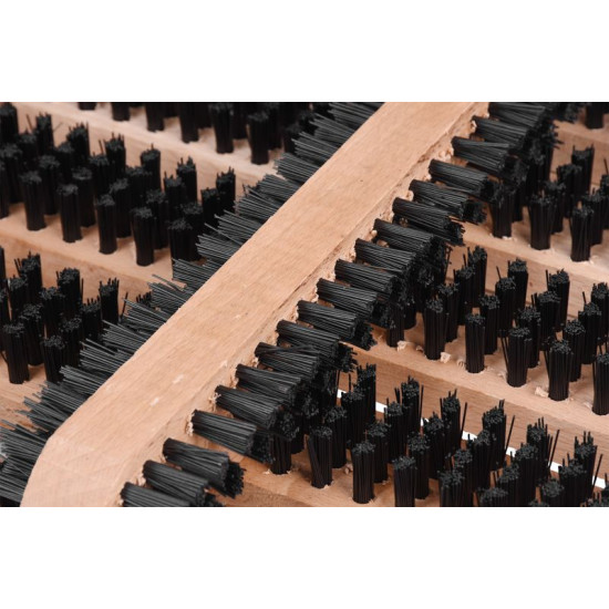 Doormat GECO WMN.1, in front of the door, 36x26.5x5.5 cm, wood, shoe scraper