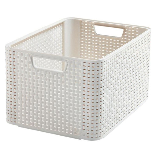 Pesukorv Curver® STYLE L, kreem, 44x23x33 cm Pesukorv Curver® STYLE L, kreem, 44x23x33 cm