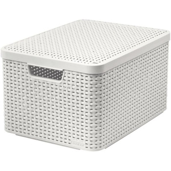Pesukorv Curver® STYLE2 LID L, kreem, 45x25x33 cm, kaanega Pesukorv Curver® STYLE2 LID L, kreem, 45x25x33 cm, kaanega