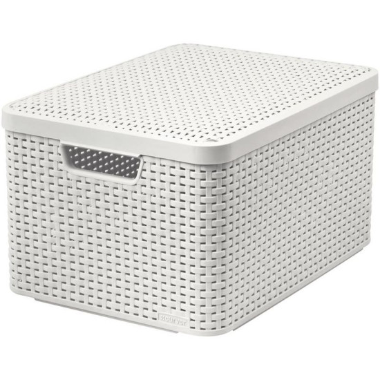Ящик для белья сurver® STYLE2 LID L, кремовая, 45x25x33 см, с крышкой Ящик для белья сurver® STYLE2 LID L, кремовая, 45x25x33 см, с крышкой