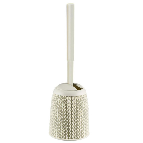 Toilet brush Curver® KNIT, cream, 14x43x14 mm, for bathroom Toilet brush Curver® KNIT, cream, 14x43x14 mm, for bathroom