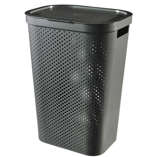 Pesukorv Curver® INFINITY RECYCLED 60L, antratsiit, 44x60x35 cm
