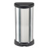Prügikast Curver® DECO BIN 40L, hõbe/must, prügi jaoks