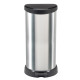 Prügikast Curver® DECO BIN 40L, hõbe/must, prügi jaoks Prügikast Curver® DECO BIN 40L, hõbe/must, prügi jaoks
