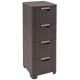 Комод Curver® STYLE 4x ящика, темно-коричневый, 33x79x38 см Комод Curver® STYLE 4x ящика, темно-коричневый, 33x79x38 см