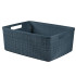 Корзина Curver® JUTE M 12 лит., антрацит, 36x28x15 см