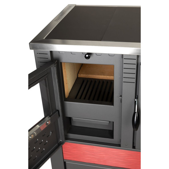 Panonia stove, red, right outlet Panonia stove, red, right outlet