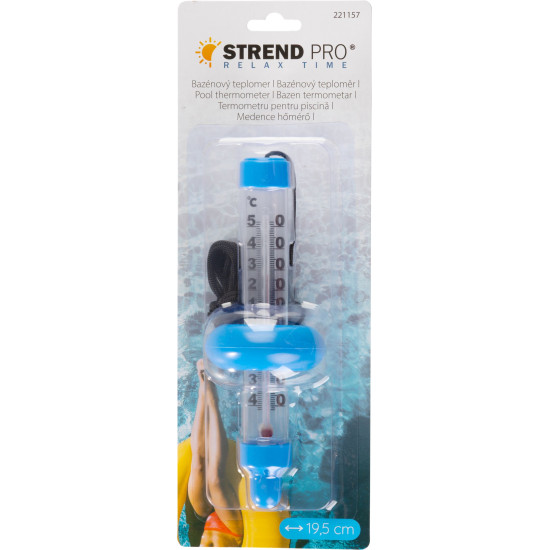 Термометр Strend Pro TMS-108 Float, 195х50х70 мм, пластик, для бассейна Термометр Strend Pro TMS-108 Float, 195х50х70 мм, пластик, для бассейна