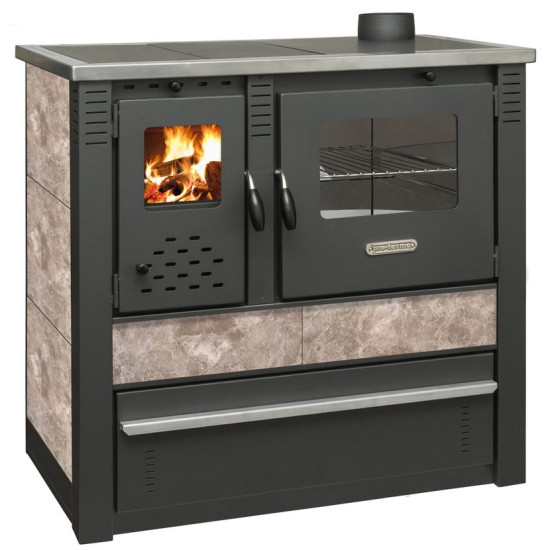 Panonia stove, mocca, right outlet Panonia stove, mocca, right outlet