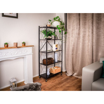 Rack Racks RAW5T, metal, 5 shelves, 1630x720x340 mm, max. 50 kg/shelf, portable