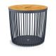 Clubo table with lid 450x410 mm, 2in1, universal basket, bamboo lid, 50 lit., anthracite Clubo table with lid 450x410 mm, 2in1, universal basket, bamboo lid, 50 lit., anthracite
