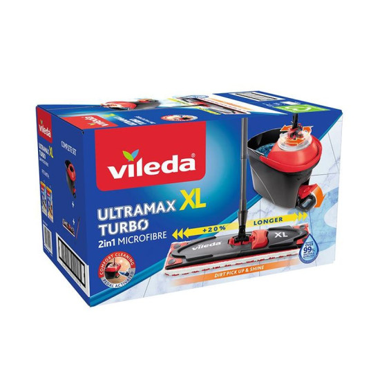 Cleaning set Vileda Ultramax XL TURBO floor mop + bucket Cleaning set Vileda Ultramax XL TURBO floor mop + bucket