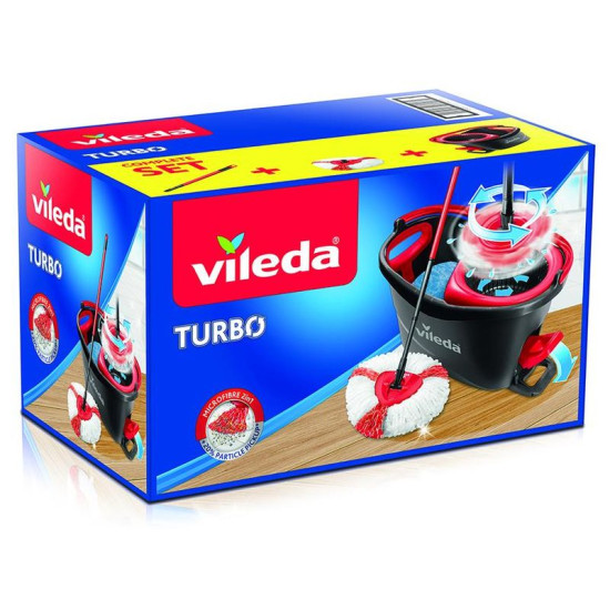 Cleaning set Vileda TURBO rotary mop for floors + bucket