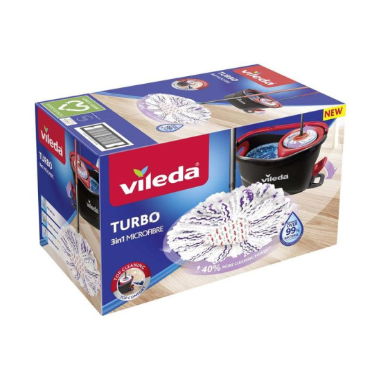 Cleaning set Vileda TURBO, 3 in 1 + free gloves Cleaning set Vileda TURBO, 3 in 1 + free gloves