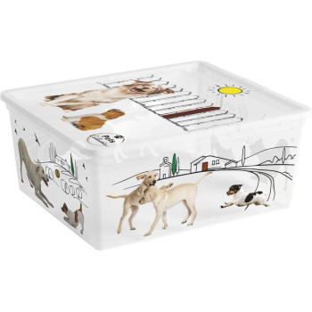 Box KIS C Style Pets M, 18L, 34x40x17 cm, with lid