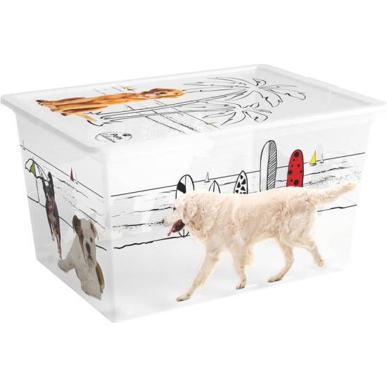 Коробка с крышкой KIS C Style Pets XL, 50 л., 39x55x31 см Коробка с крышкой KIS C Style Pets XL, 50 л., 39x55x31 см