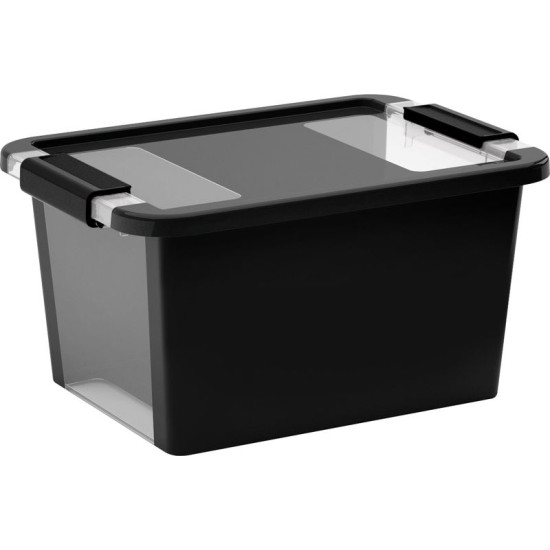 Box KIS Bi-Box S, 11L, black, 26x36,5x19 cm, with lid Box KIS Bi-Box S, 11L, black, 26x36,5x19 cm, with lid