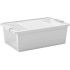 Kaanega karp KIS Bi-Box M, 26 lit., valge, 35x55x19 cm