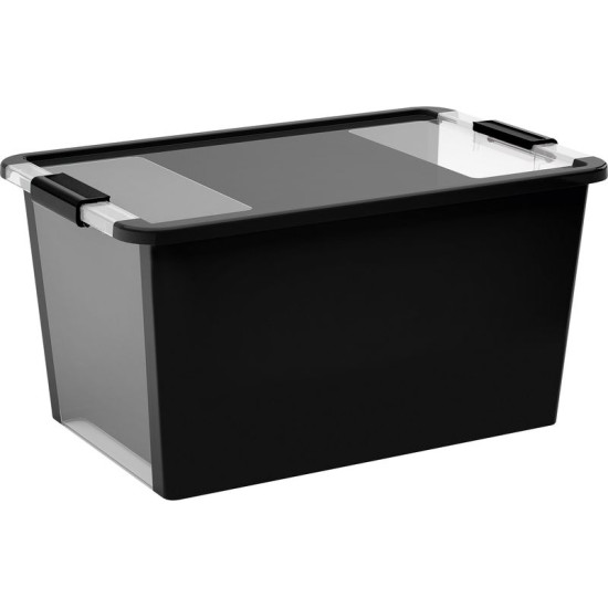 Коробка с крышкой KIS Bi-Box L, 40 л., черная, 35х55х28 см Коробка с крышкой KIS Bi-Box L, 40 л., черная, 35х55х28 см