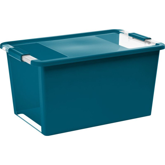 Box KIS Bi-Box L, 40L, turquoise, 35x55x28 cm, with lid Box KIS Bi-Box L, 40L, turquoise, 35x55x28 cm, with lid