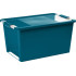 Box KIS Bi-Box L, 40L, turquoise, 35x55x28 cm, with lid