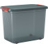 Box KIS K Latch XXL, grey/orange, 39x59x45 cm, with lid