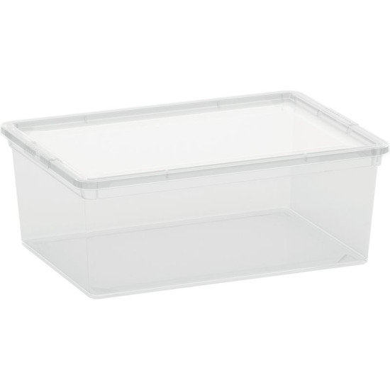 Коробка с крышкой KIS C-box S, 11 лит., полупрозрачная, 26x37x15 см Коробка с крышкой KIS C-box S, 11 лит., полупрозрачная, 26x37x15 см