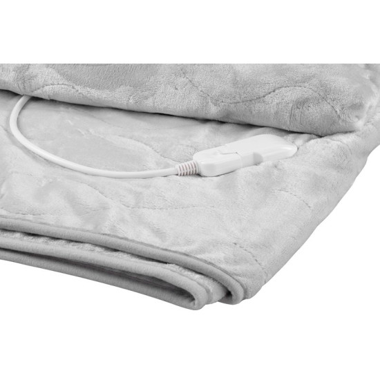MagicHome blanket, heating, flannel, gray, 180x130 cm